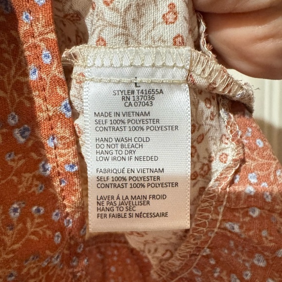 Paper Crane Peplum top Large - Picture 4 of 4